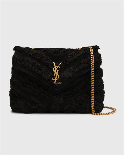 ysl shearling bag|ysl shoulder bag with chain.